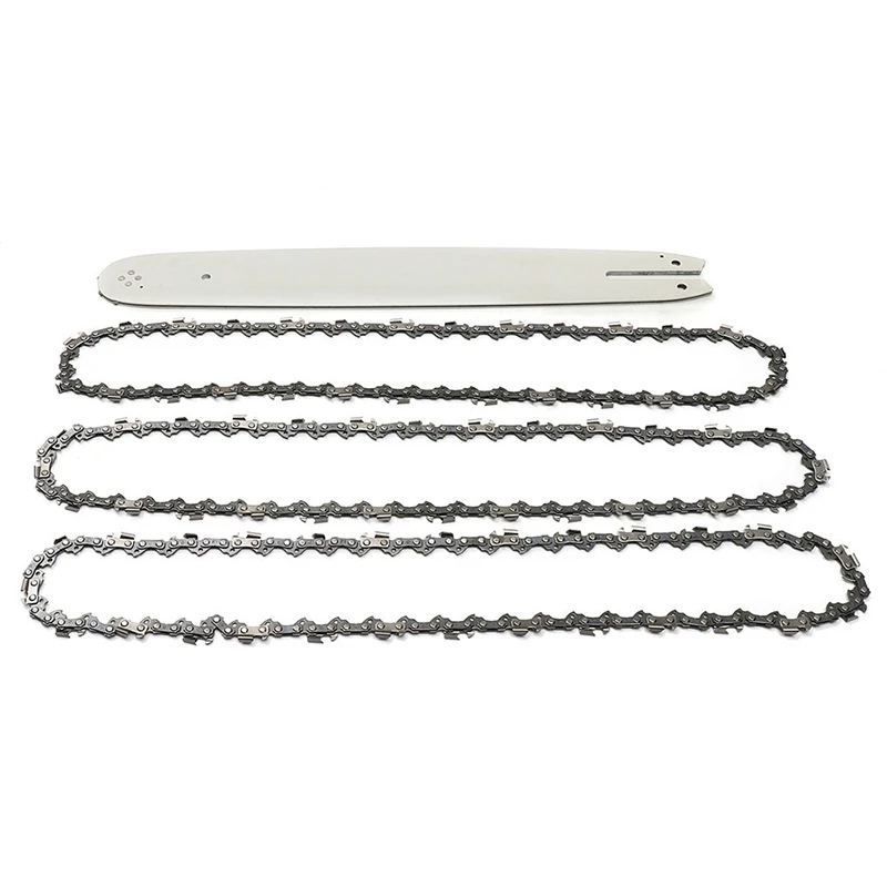 

16 Inch Chain Saw Guide Bar With 3Pcs Chains For Stihl 009 012 021 E180 Ms180 Ms190