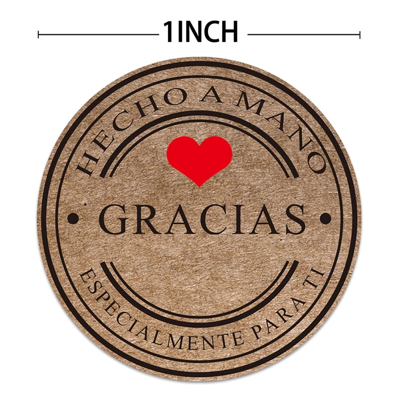 500Pcs Gracias Spanish Thank You labels Stickers Handmade Scrapbooking Sticker for Greeting Cards Flower Bouquets Candy Bags