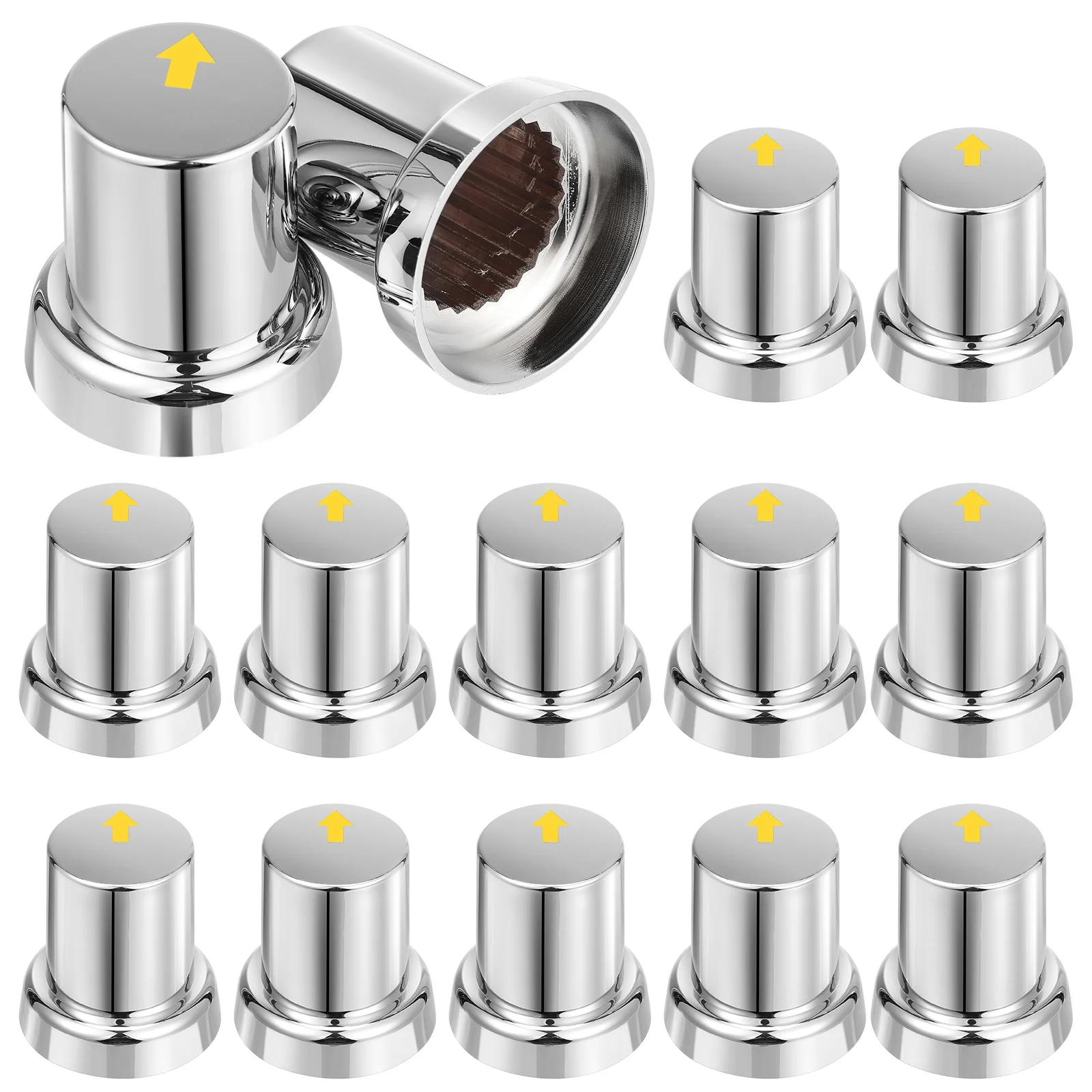 

20pcs Safety Wheel Nut Covers Caps For Trucks Trailers Bus Automotive Wheel Nut Protector