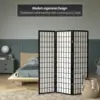 Wp60-Blk-3P Folding Screen, 3 Panel, Black 2