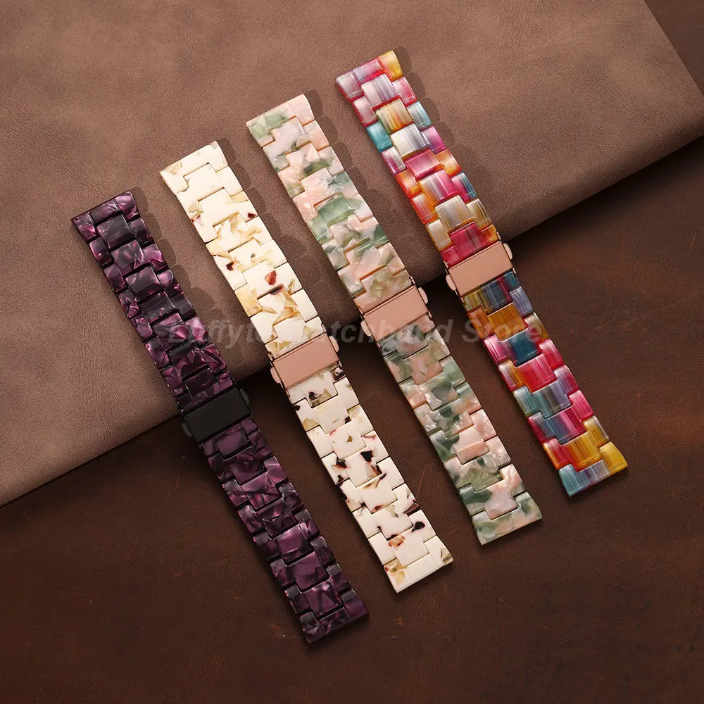 Colorful Resin Watch Band Strap for Smart and Traditional Watches