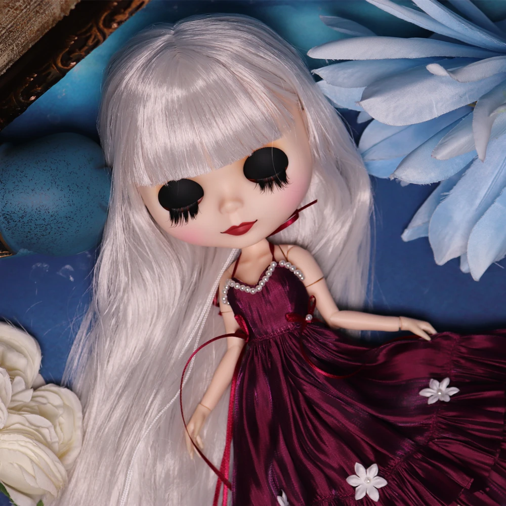 アニメガール-ドブブライスドール、ストレートヘア、ブラックツワン