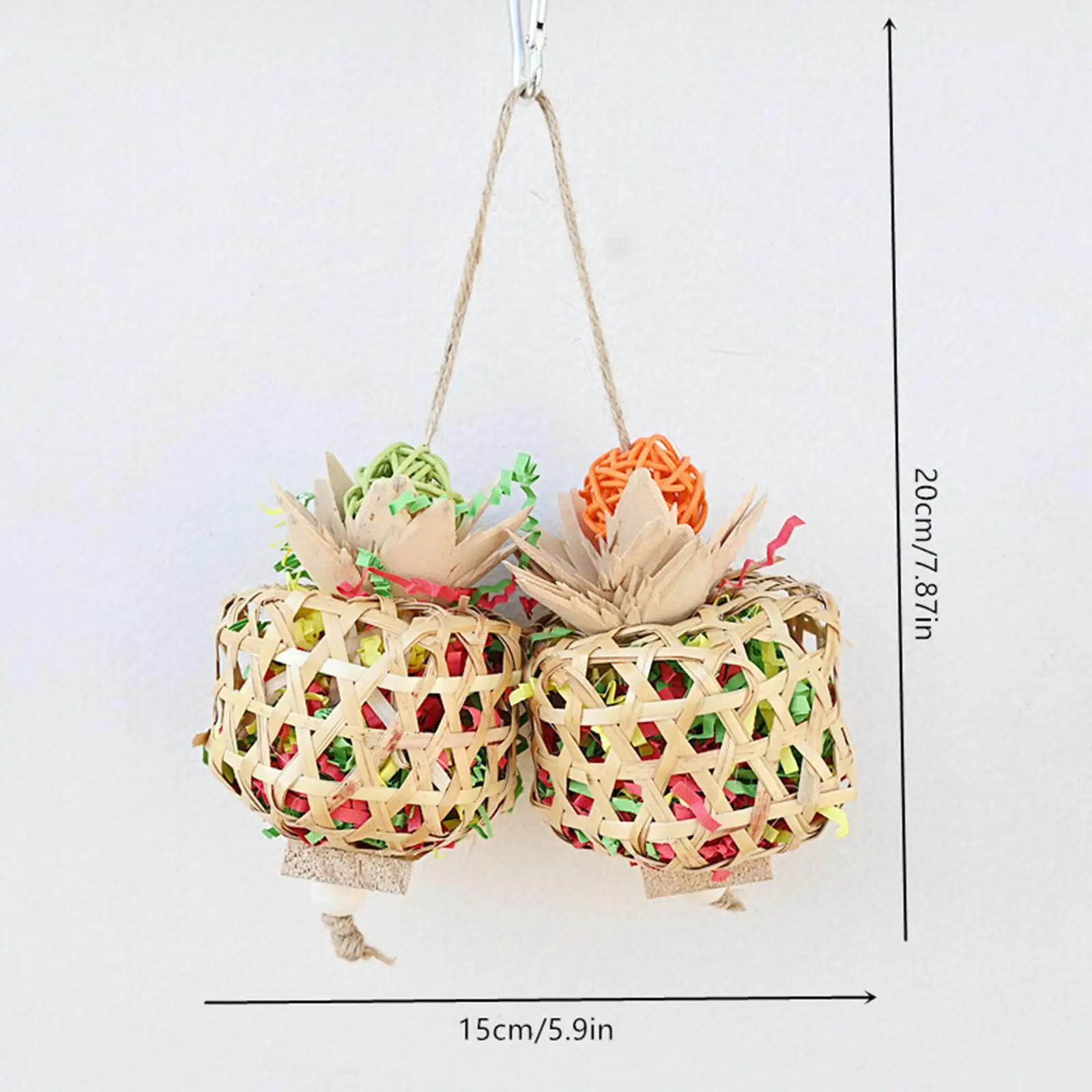 Parrot Chewing Toy Foraging Hanging Toy Bite Resistant Bird Chewing Toy Parrot Cage Shredder For Birds Budgies Parakeets