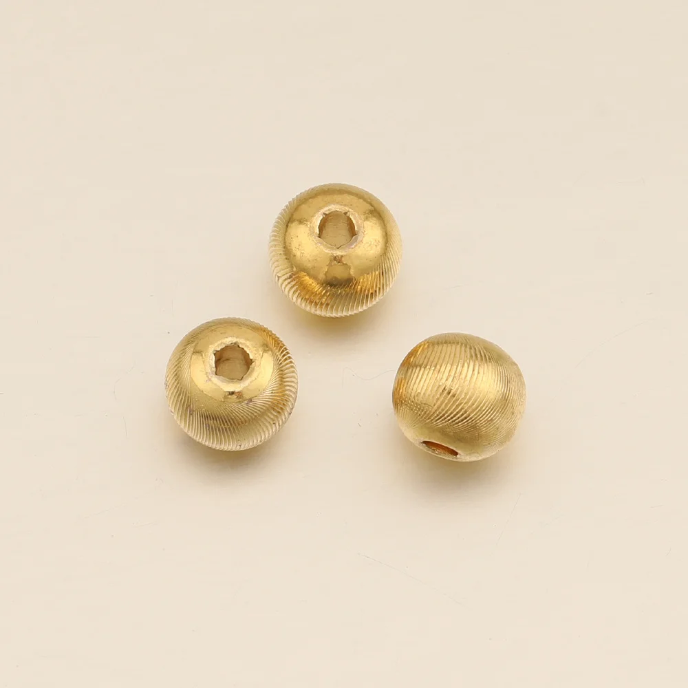 Cordial Design 100Pcs 9*9MM DIY Accessories/Copper Metal Bead/Jewelry Findings & Components/Hand Made/Round Shape/Spacer Beads - cordial