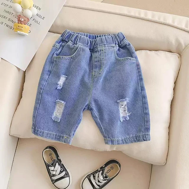 Ienens Summer Girl's Jeans Shorts Kids Denim Short Pants Baby Casual Shorts  Bottoms Fit 4-13 Years Child Clothes Clothing - Kids Shorts - AliExpress