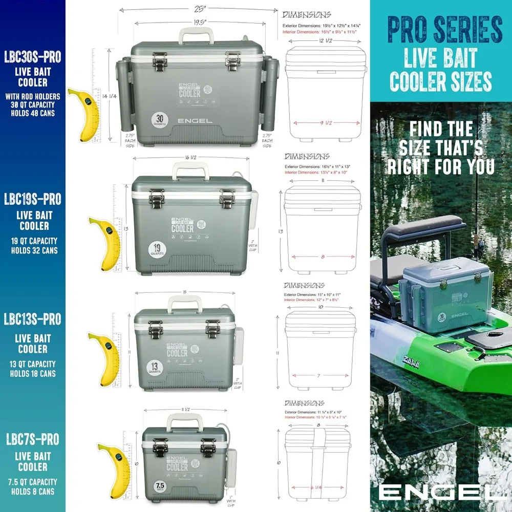 Live Bait Pro Well with Lithium-Ion Rechargeable Aerator