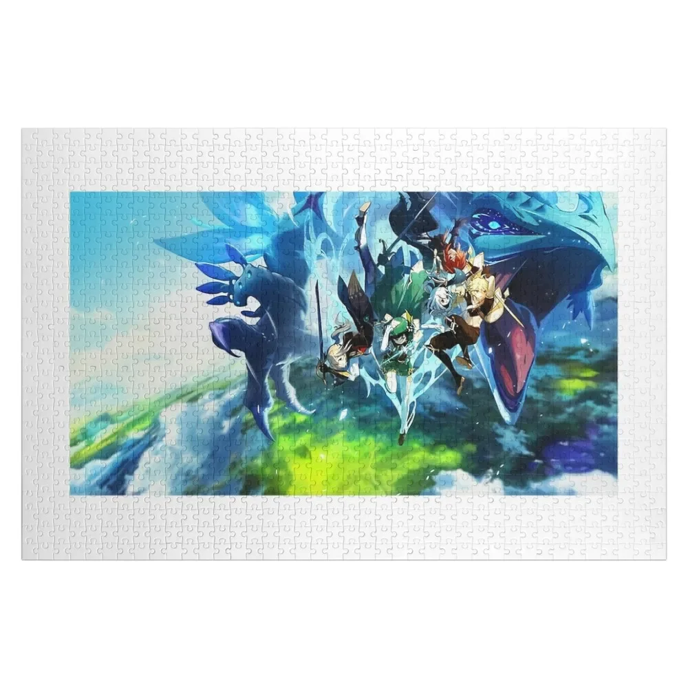

Genshin Impact Jigsaw Puzzle Wooden Jigsaws For Adults Game Children Custom With Photo Puzzle