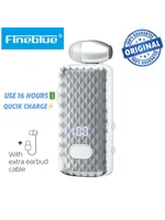 NEW 2025 Fineblue F588 Mini Bluetooth Earphone Retractable Wire Headset Call Remind Vibration In-ear Sport Headphone in Lotus 2