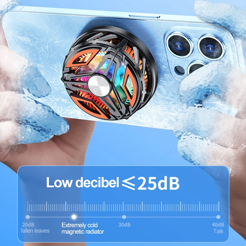 휴대폰용 자기식 휴대용 쿨러, 모바일 프로세서 쿨러, 셀 쿨링 팬 게임용 냉각 팬