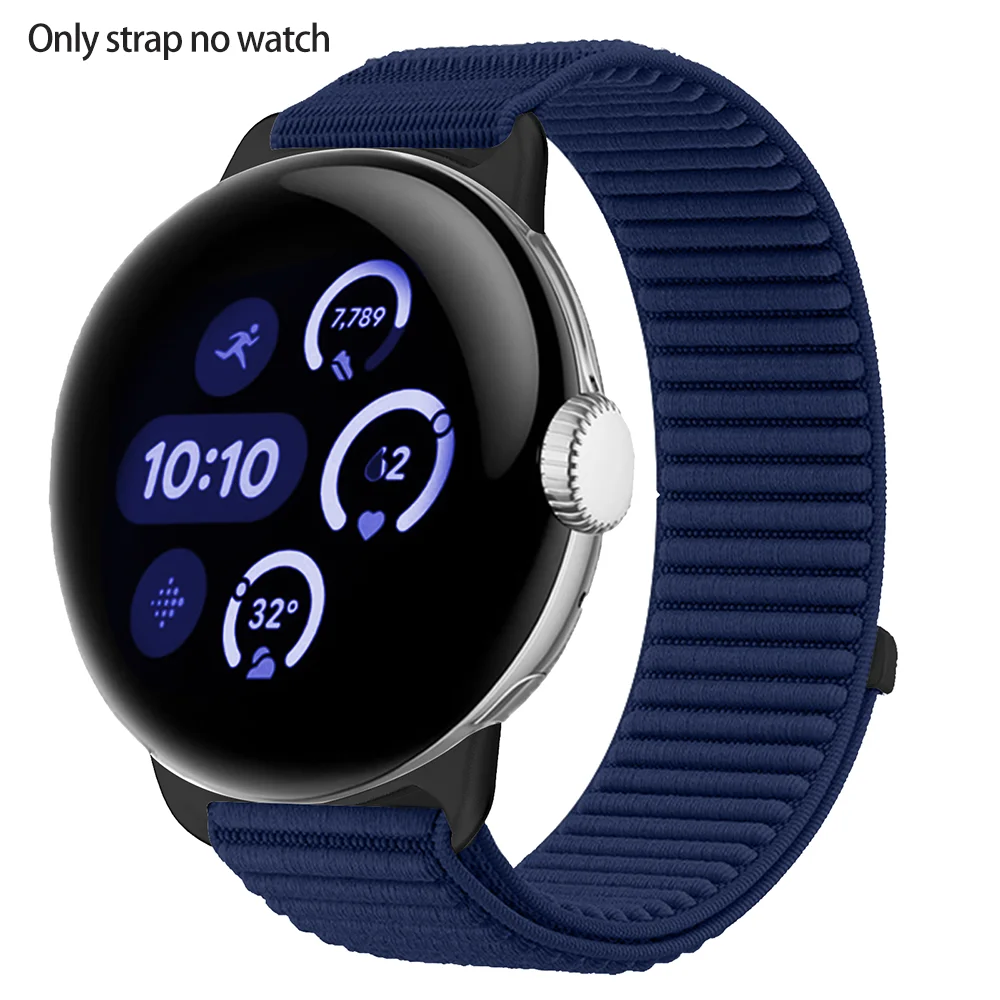 Nylon Loop Sport Strap - Comfortable Braided Bracelet for Smartwatch