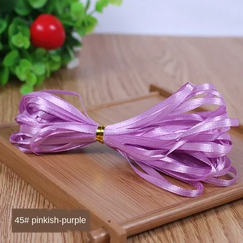 White Silk Satin Ribbon for Gift Wrapping and DIY Crafts - 1/8 (3mm), Ideal for Celebrations and Decorations