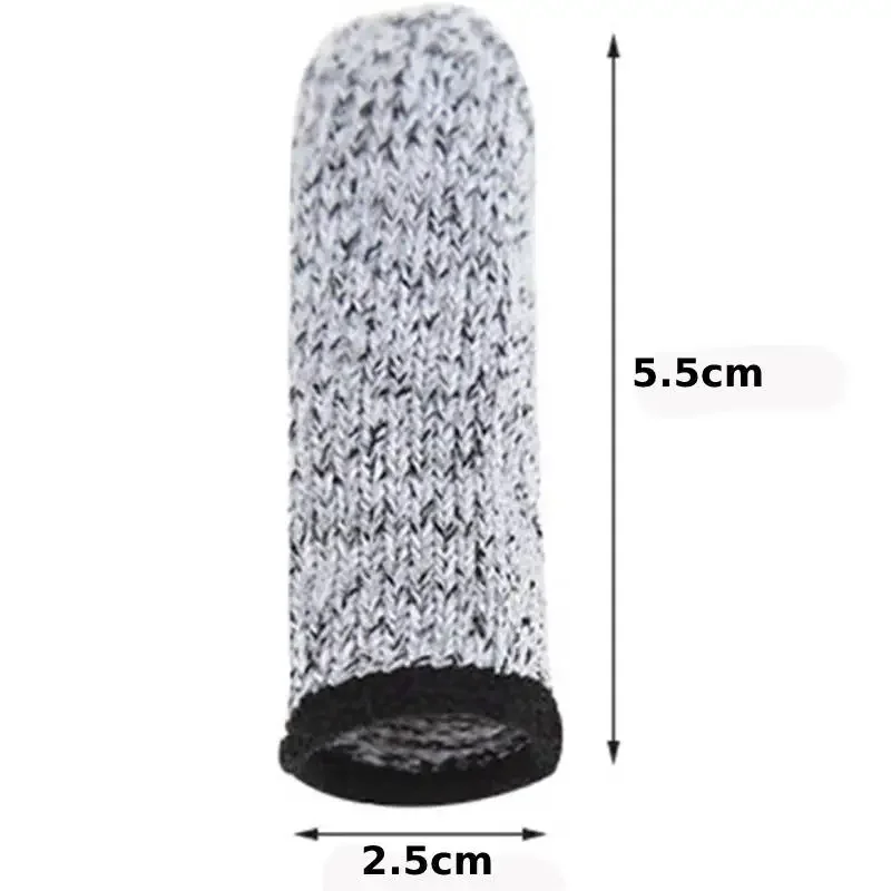 Finger Protector 10pcs Finger Cots Cut Resistant Finger Sleeves Thumb Protector Reusable Fingertip Covers for Kitchen Work Sculpture Garden Craft