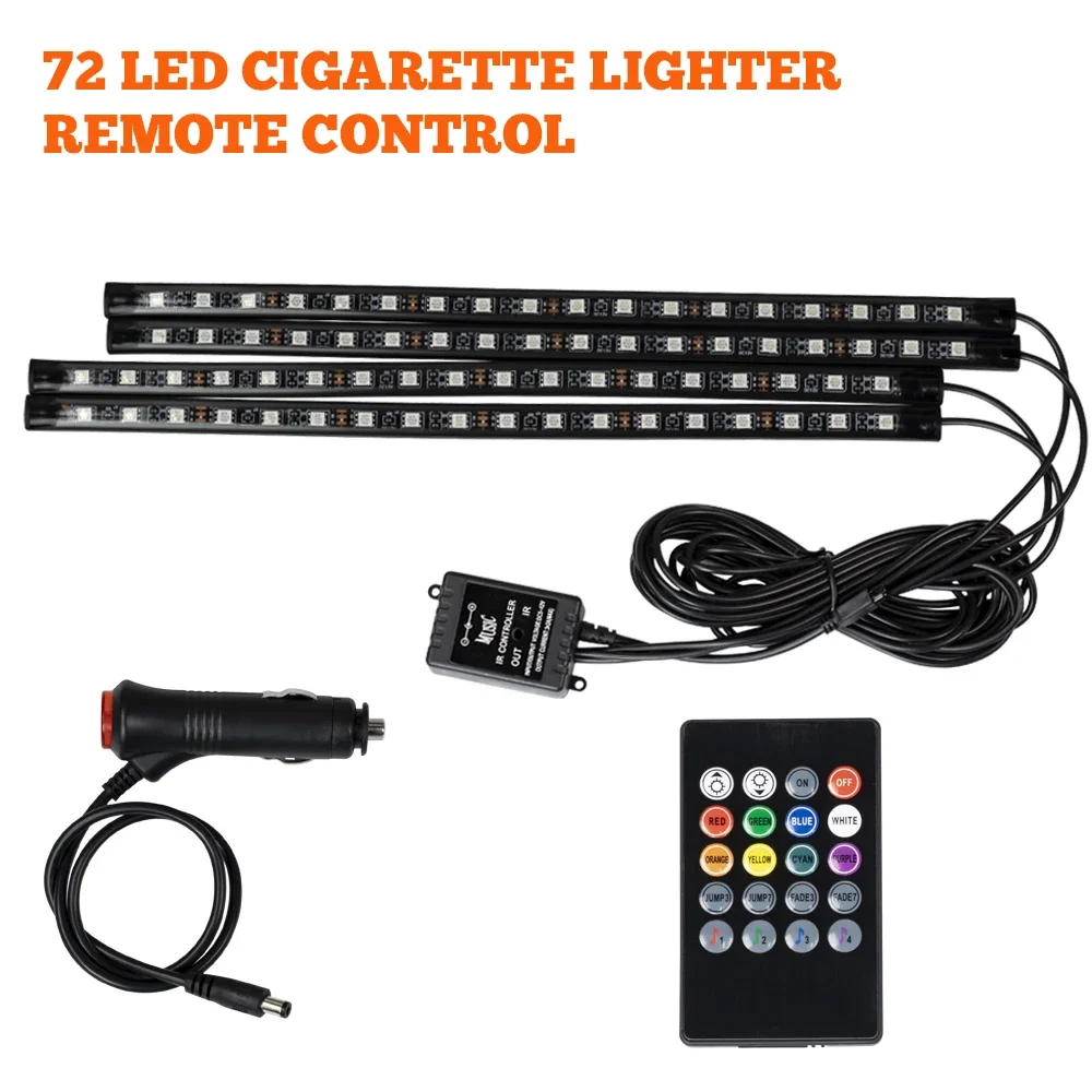 ตัวเลือกสินค้า โคมไฟ LED ตกแต่งรถยนต์ ปรับแสงได้ 5 ระดับ มีรีโมทคอนโทรล