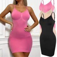 Robe à bretelles pour femmes, nouvelle robe cintrée, Sexy, contrôle du ventre, slip complet, respirant, modelant le corps, Slim, grande taille, S-3XL 1