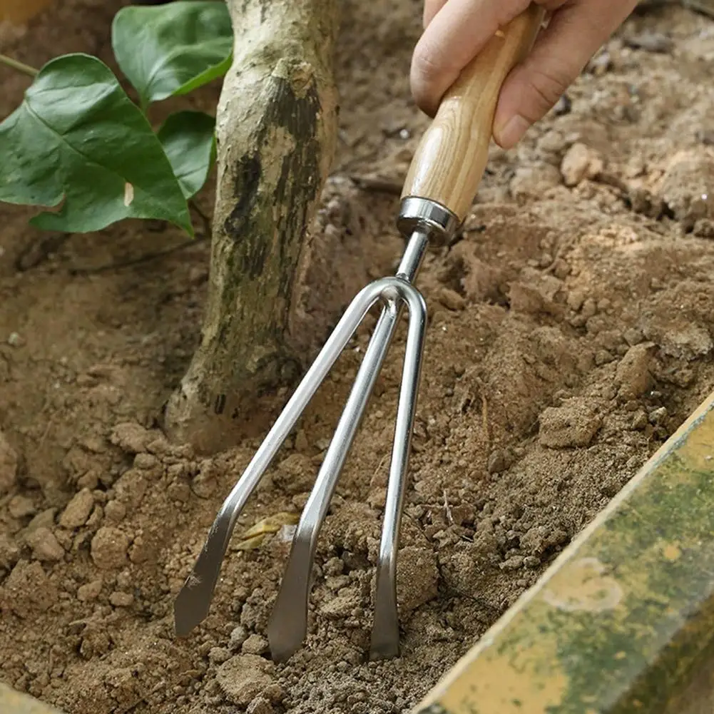 Garden Hand Tool Wide Shovel Hand Cultivator Rake Flowers Potted Household Plant Garden Tools for Digging Transplanting Weeding - 4