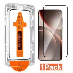 HD Screen Protector with Easy Install and Anti - Shatter Tempered Glass Film for Enhanced Durability and Fingerprint Unlock (1 Pack)