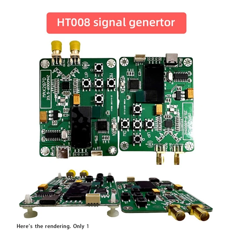 

HT008 Signal Source MAX2870 STM32 23.5-6000Mhz Signal Generator Signal Source Support Point/ Mode Durable