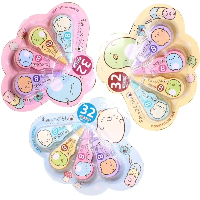 4pcs/pack Kawaii Cartoon Correction Tape Cute White Out Correction Band Korean Stationery Writing Tool School Office Supplies correction tape