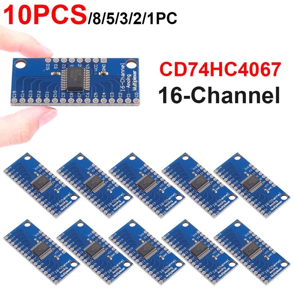 Multiplexer Breakout Board 74HC4067 16-Channel Analog/Digital Module ...