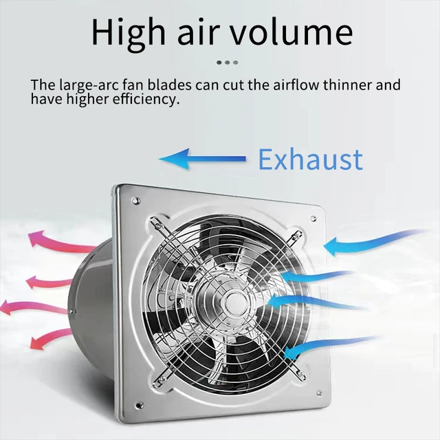 Metal Window Ventilator Extractor  High Speed Exhaust Fan Kitchen - 10inch  High - Aliexpress