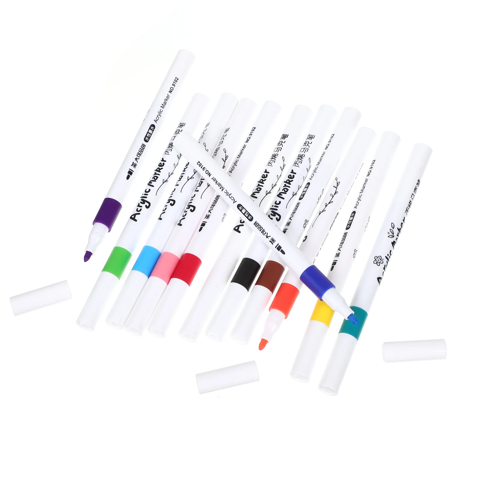 12 Pcs Marker Rock Children Drawing Pen Canvas Plastic Pens Abs Paint for Rocks Markers