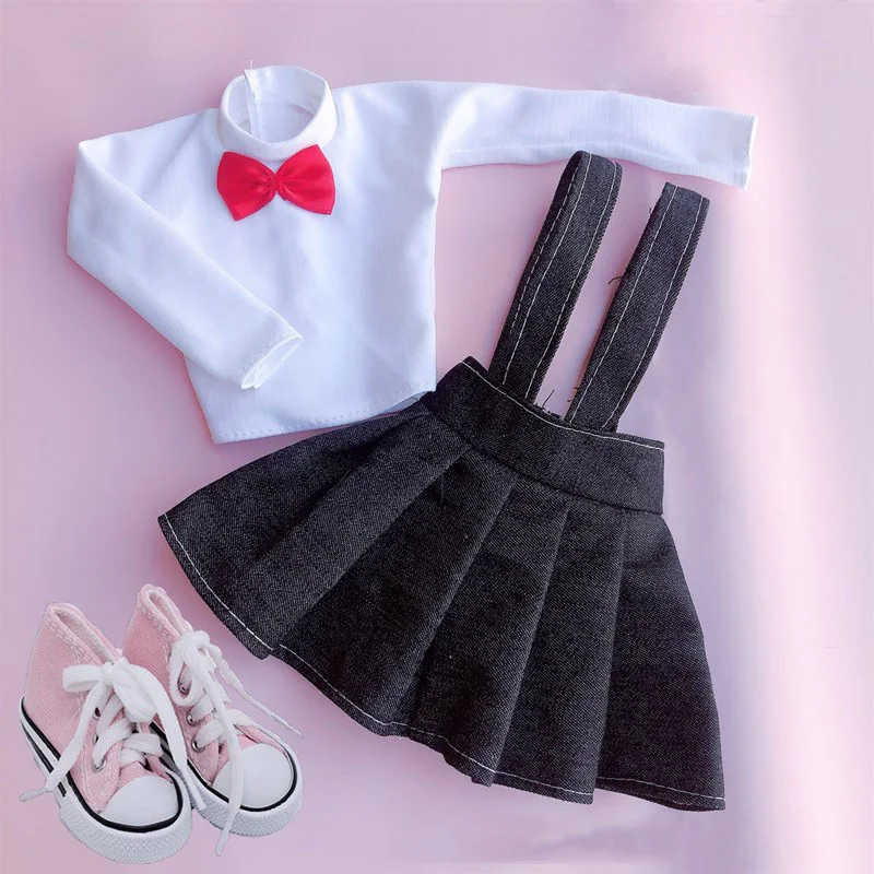 

60 см кукольная одежда джинсовая юбка для 1/3 Bjd Кукольное платье Аксессуары Костюмы свитер костюм