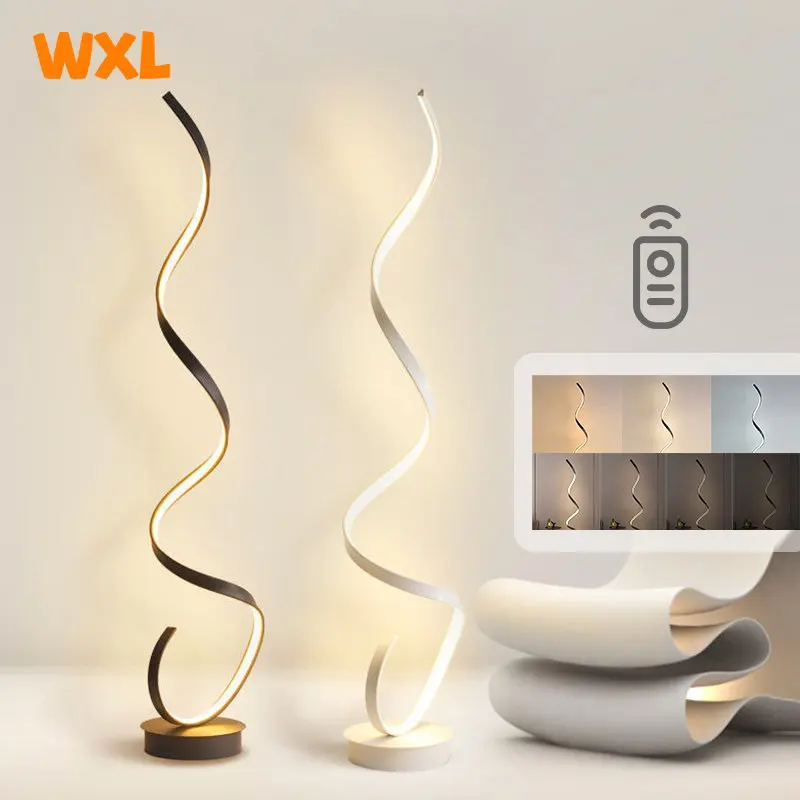 Scandinavian dimmable LED floor lamp Remote control bedroom living room