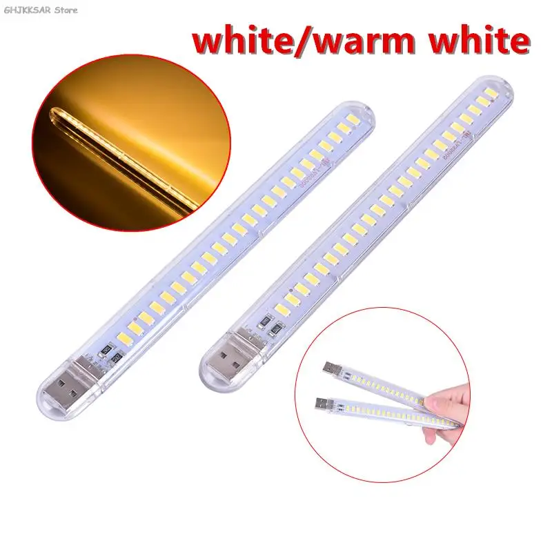 

1pc 5V 12W USB LED Night Light 24 LEDs USB Reading Table Lamp Book Lights White / Warm White