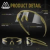 Vozapow Shooting Glasses Tactical Anti Fog HD Lens ANSI Z87.1 Certified Impact Resistant Cs Airsoft Safe Eyewears For Men Women 5