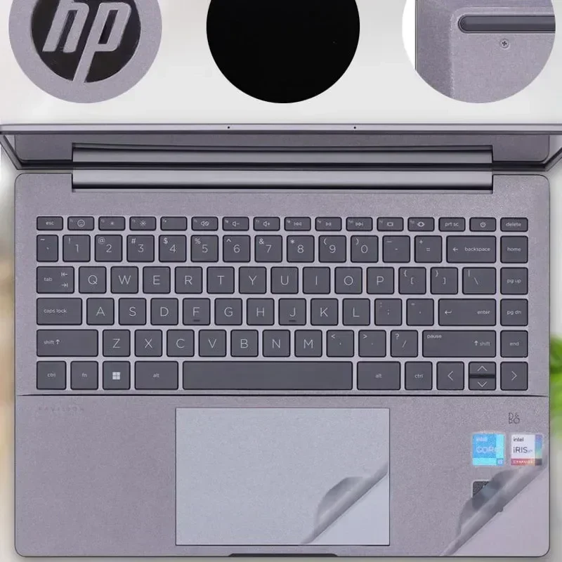 Adesivo de Vinil Anti-impressões Digitais Pré-cortado Película Protetora para hp Pavilion Plus 14 X360 14-eh 14-dv 14-ce - Imagem 4