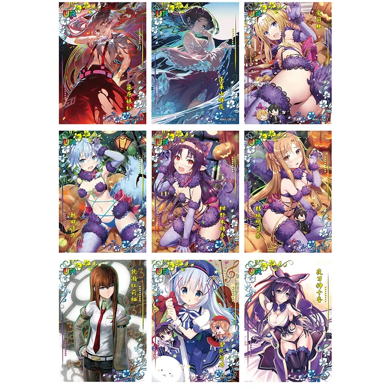 

Anime Goddess Story Kawaii Rare UR Flash Card Yuuki Asuna Akemi Homura Emilia Collection Toys Solitaire Christmas Birthday Gifts