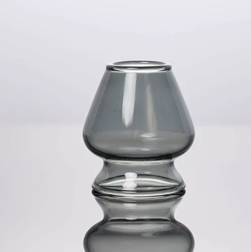 Elegant 500ml Japanese Style Hammered Glass Matcha Tea Set with Spout