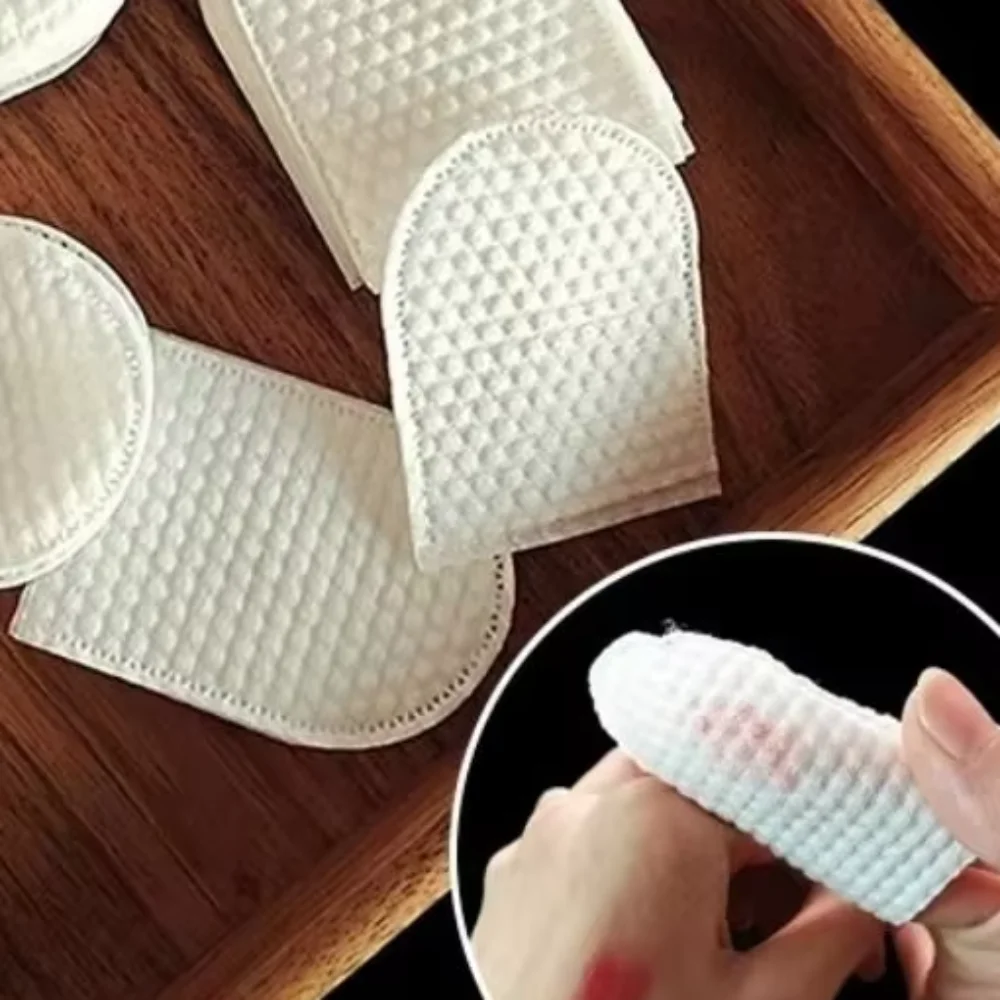 120pcs/Bag U-Shaped Pocket Cotton Pad Oral Cleaning Cotton Bag Soft Makeup Facial Cotton Pads Removing Pad Cosmetic Pad