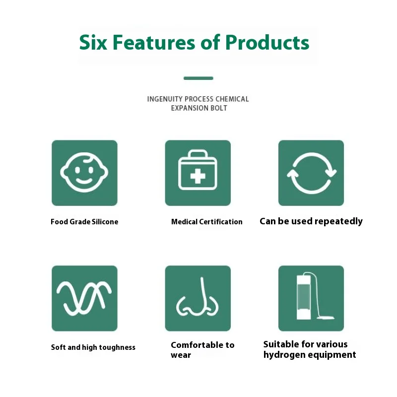 Eye protection hydrogen absorption pipe accessories for use with hydrogen absorption machines