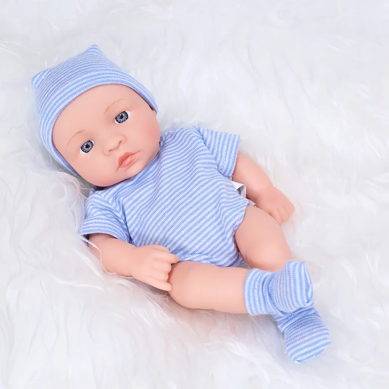 20CM Reborn Baby Doll Toddler Real Soft Touch Mini Soft and Full Body Silicone Reborn Toddler Doll lifelike Newborn Doll Toys - Image 5