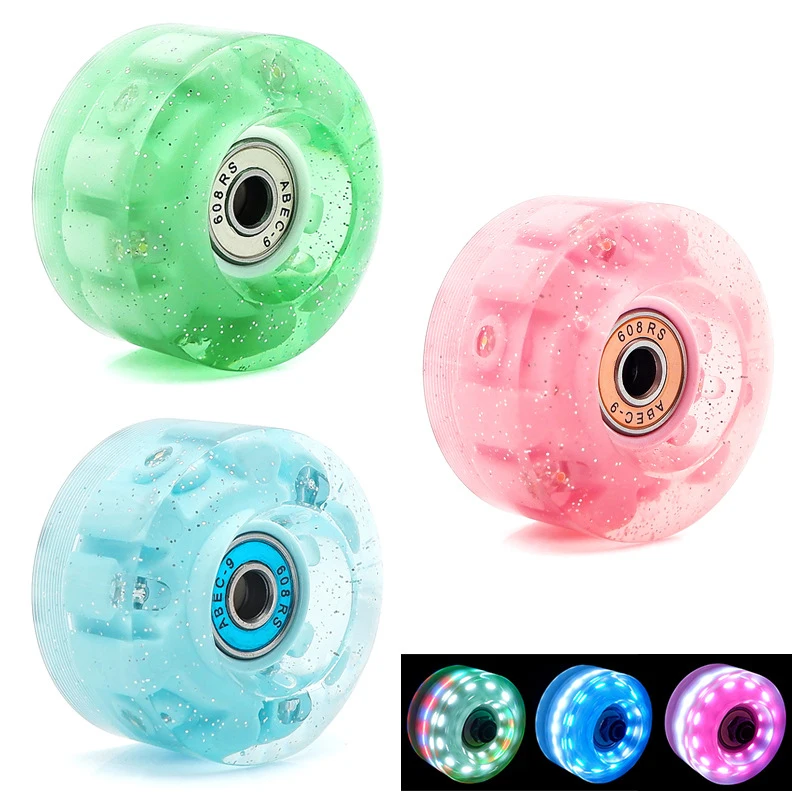 58mmx32mmPU82ADoubleRowRollerSkateWheels4WheelsSkates