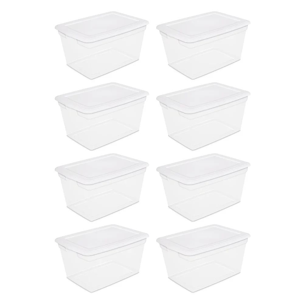 Wholesale Sterilite Clear Flat Storage Box- 41Qt CLEAR