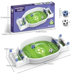 Portable Tabletop Soccer Game - Interactive Indoor Sports Toy (White with Box)