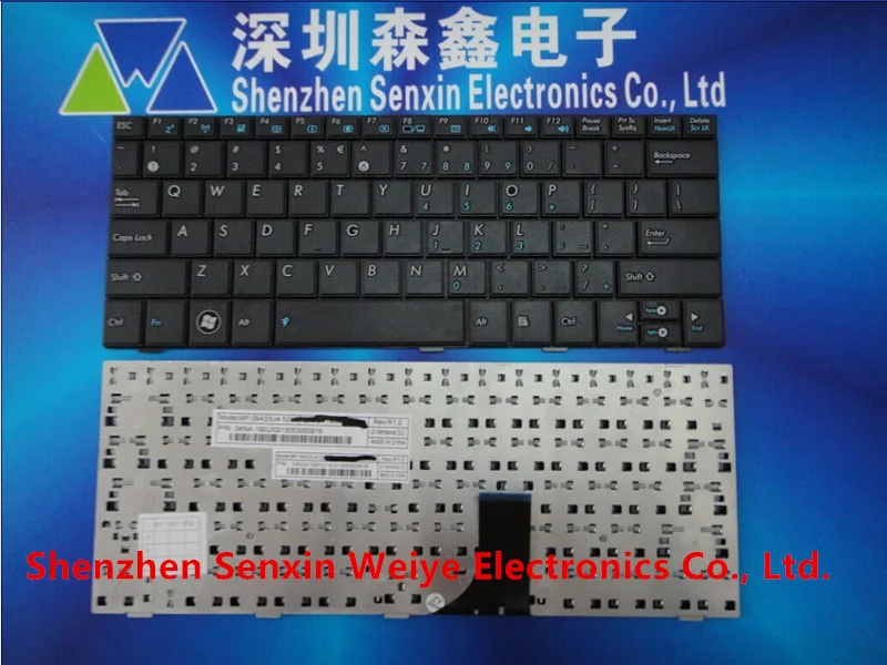 Tastiera Inglese Usa Per Asus Eee Pc 1001Ha 1001Px 1001Pxd 1005Ha 1005Px 1008Ha Nero Spedizione Gratuita