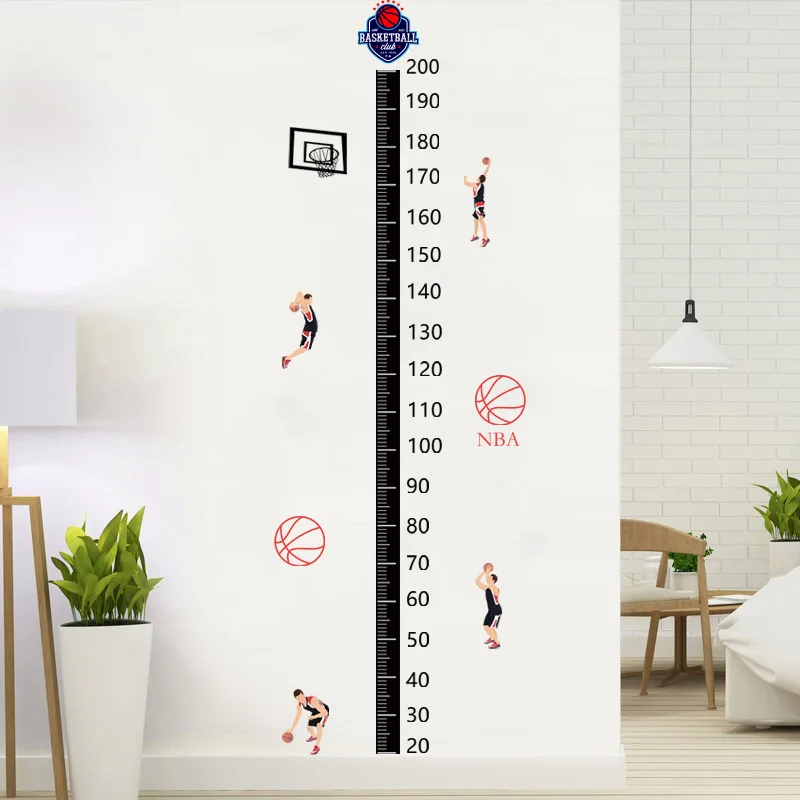 

DIY Cartoon Height Chart Wall Stickers Boy Girl Kids Room Decor Aesthetic Baby Bedroom Decoration Wallstickers