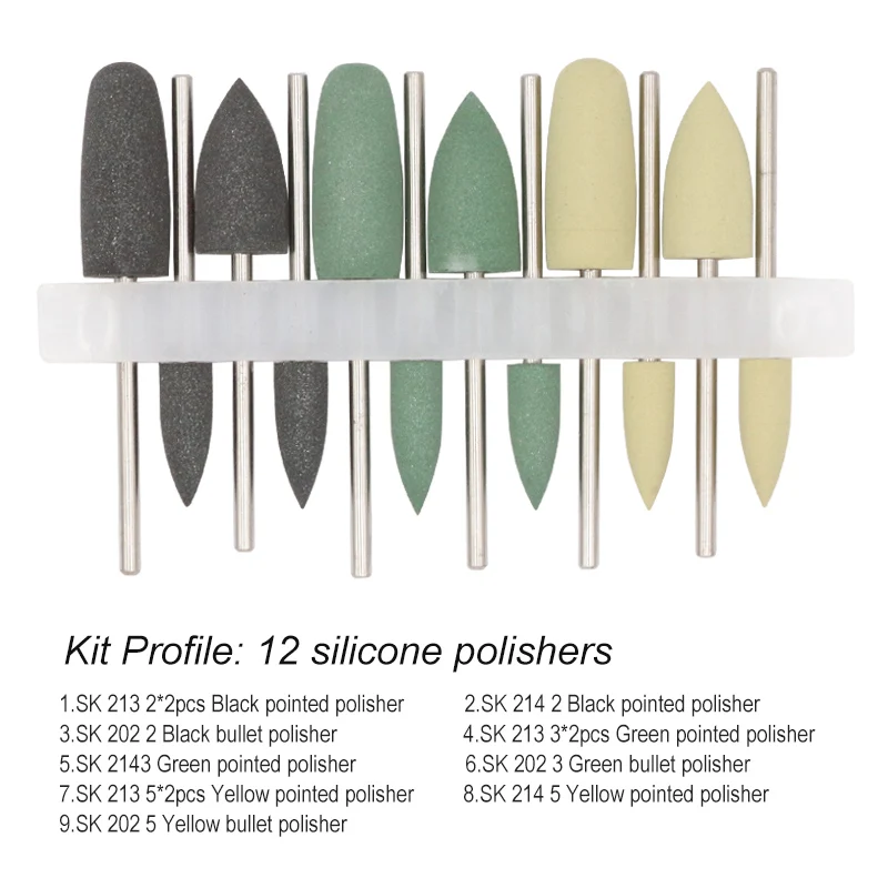 Kit Testa Di Lucidatura E Rettifica In Resina Composita Con 12 Pezzi - Foto 10