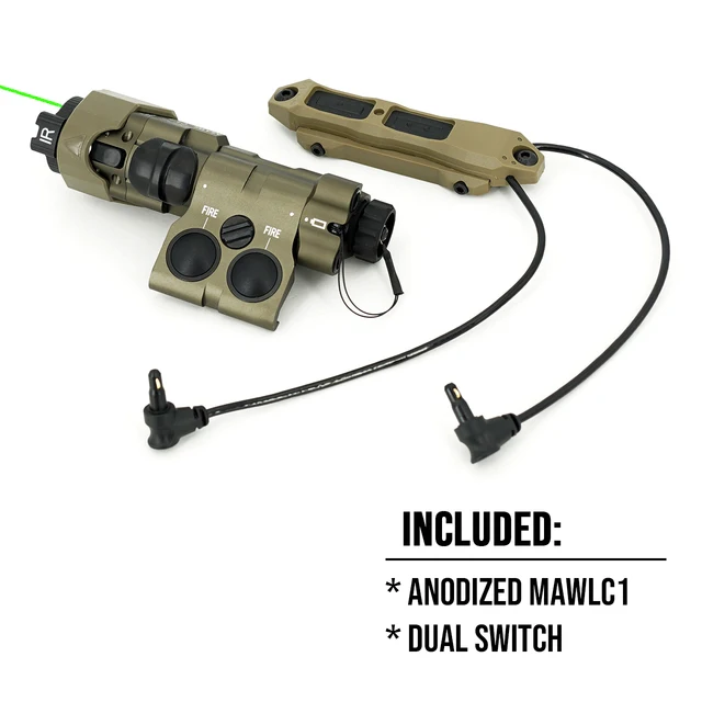 MAWLC1+ Green Laser Real Metal CNC Newest Replica For Tactical Airsoft
