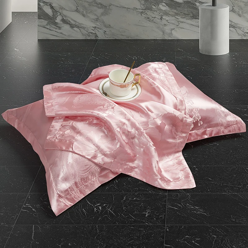 1-2-3and so on Piece Satin Jacquard PillowCover 74*48cm Queen Pillowslip Home Bed Decor Shrinkagefree Fade Resistance Pillowcase 4