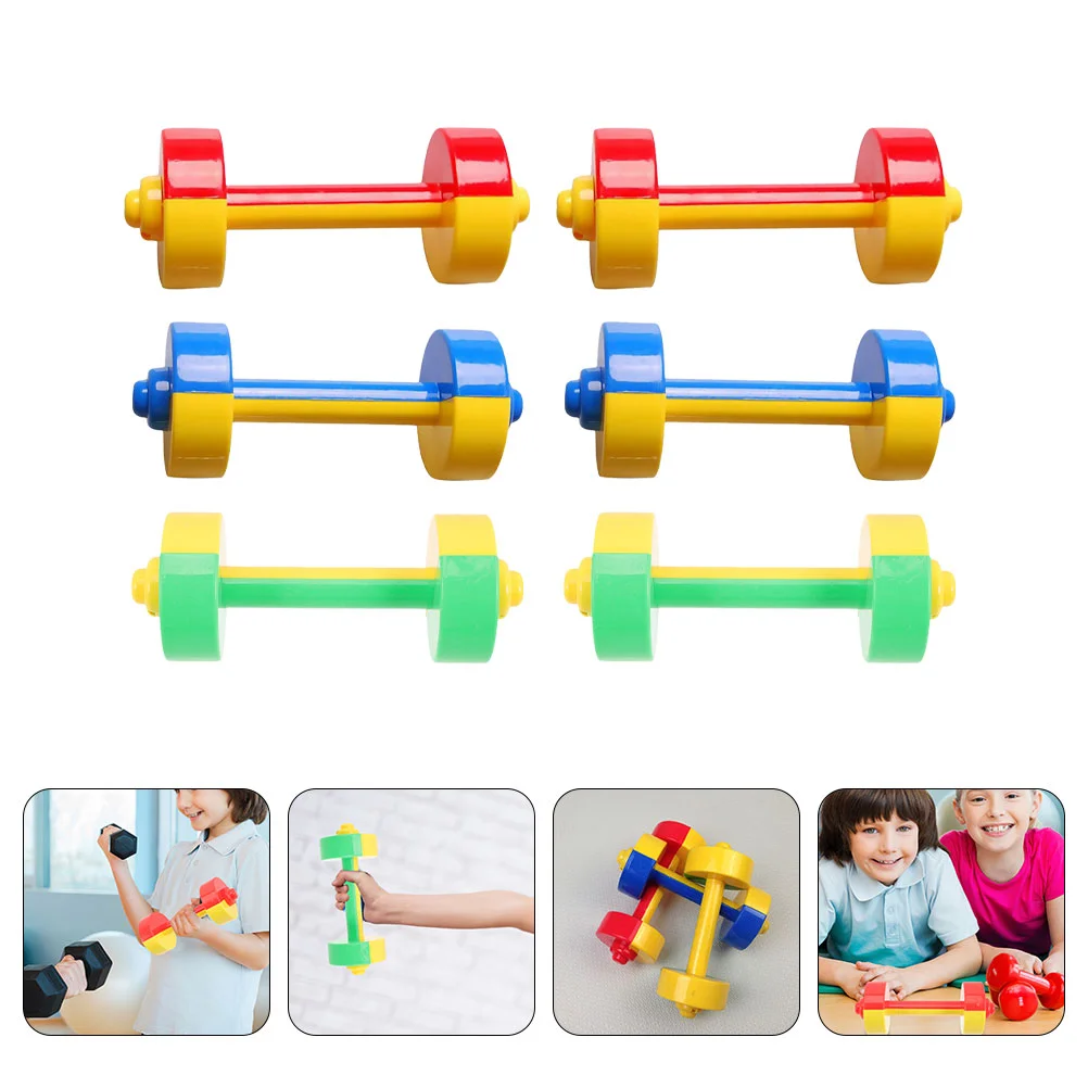 

6 Pcs Toys Children's Weightlifting Dumbbells Plaything Kids Barbells Small Gift for Kindergarten Gymnastics Fitness