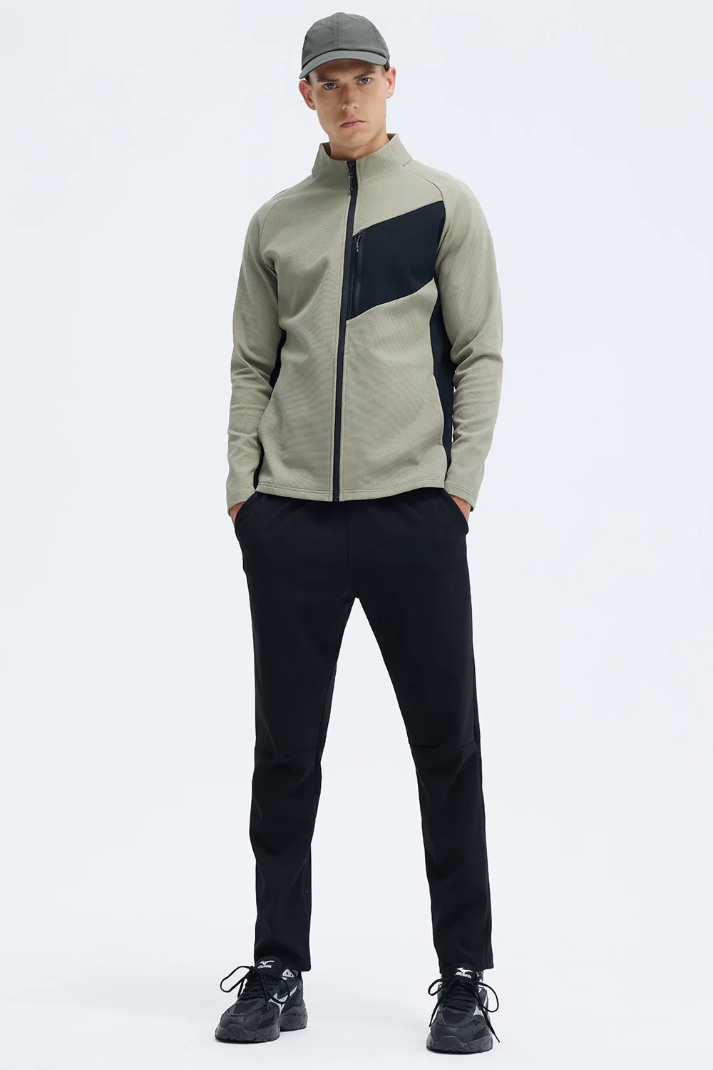 Outdoor quick-drying sports jacket jacket stand collar loose long sleeve breathable casual zipper top