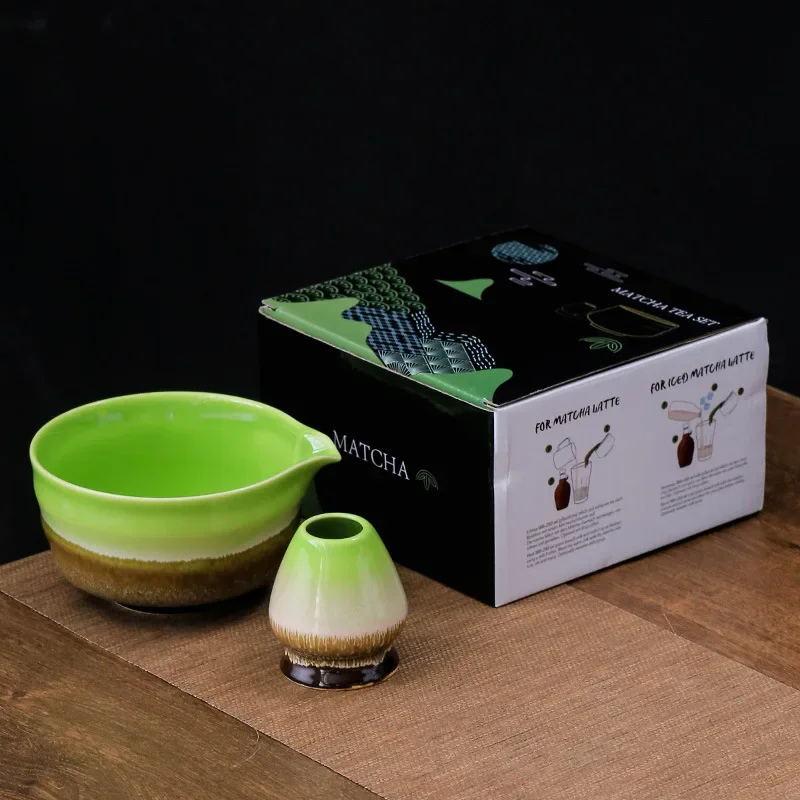 Set Di Teaware Matcha Giapponese 2 Pezzi Cambio Forno In Ceramica Hawkbill Ciotola Matcha Spazzola Per Il Tè Regali Per I Fan Della Cultura Del Tè