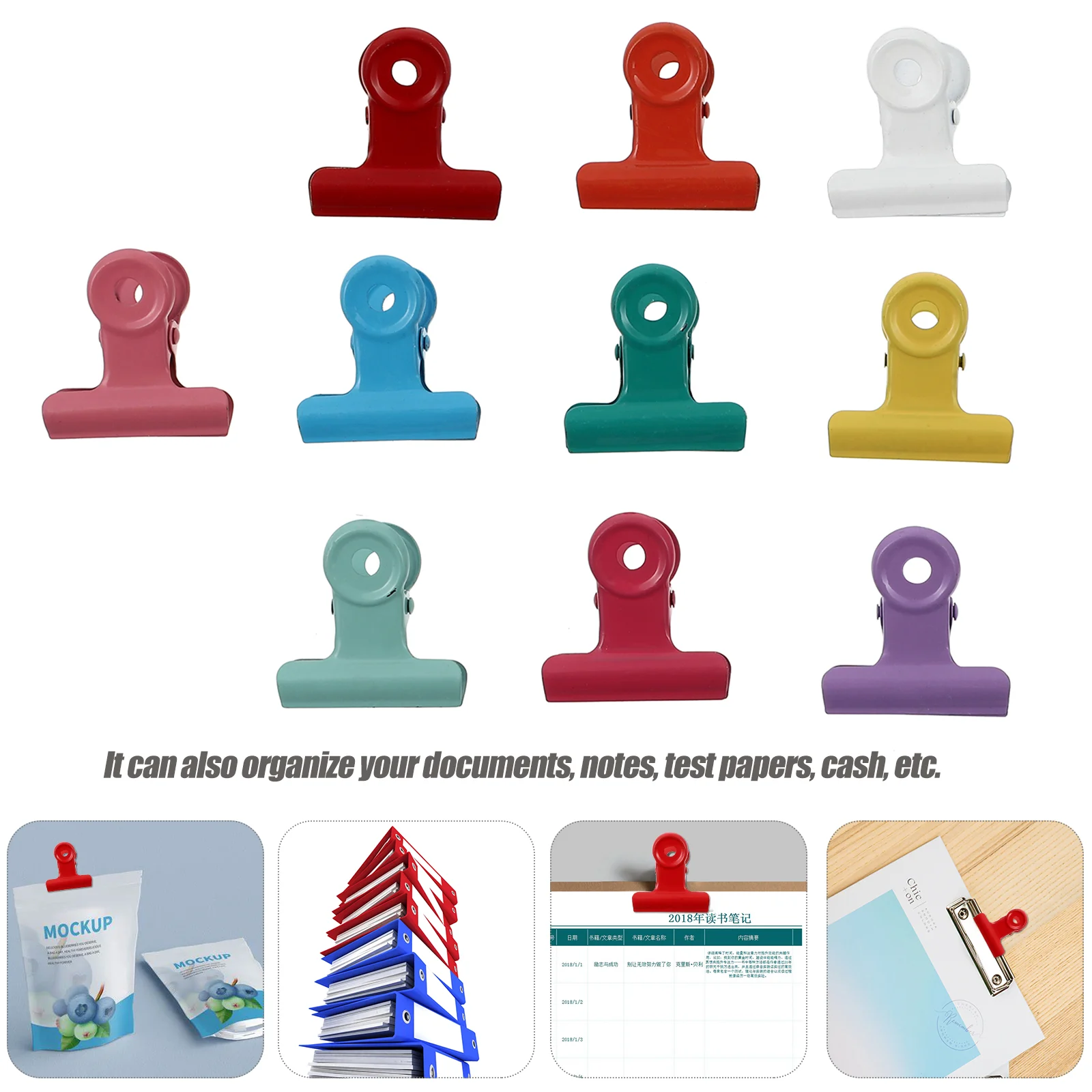 

10 шт., металлические зажимы для хранения свежести в офисе