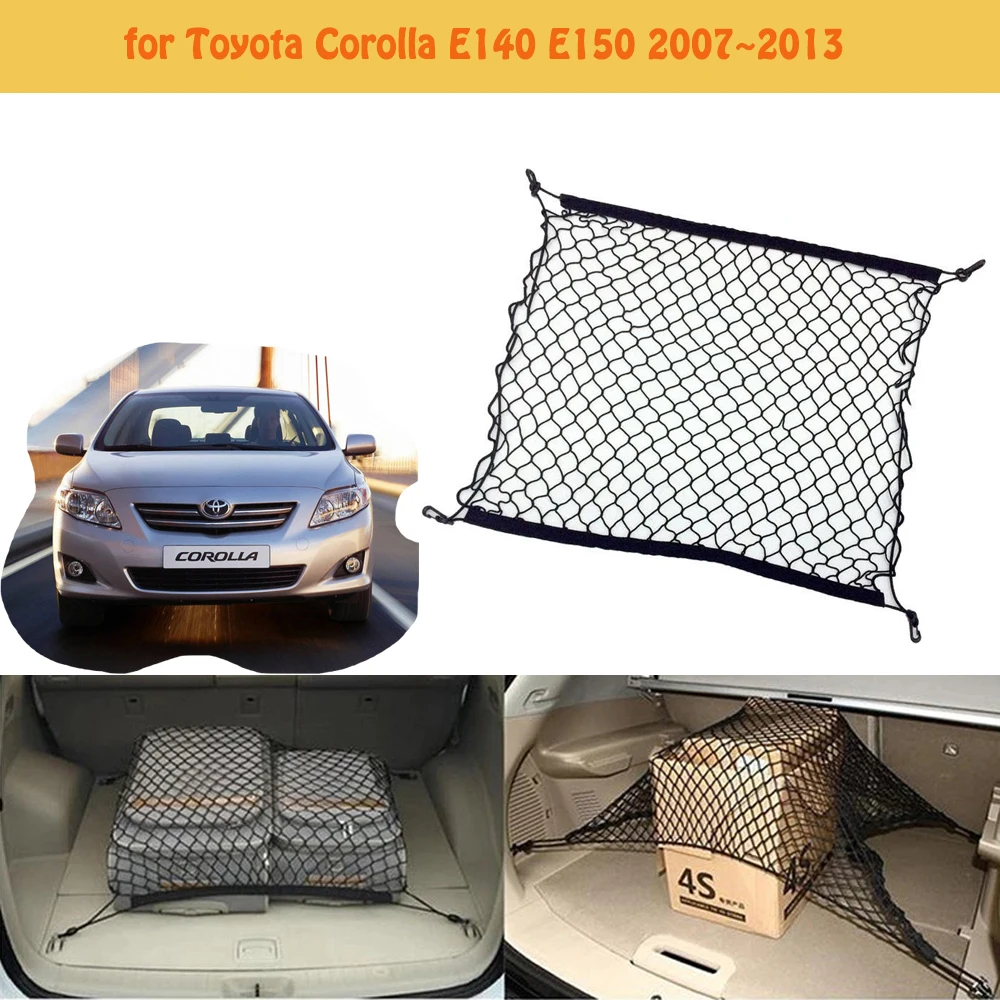 For Toyota Corolla E140 E150 20072013 Car Boot Trunk Mesh Net Cargo