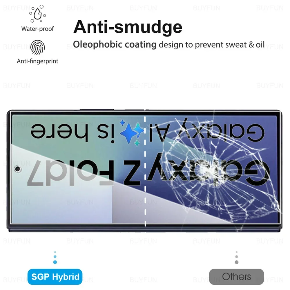 Premium 9H HD Tempered Glass Screen Protector for Samsung Galaxy Z Fold Series - Anti-Scratch, Available in 1-3Pcs