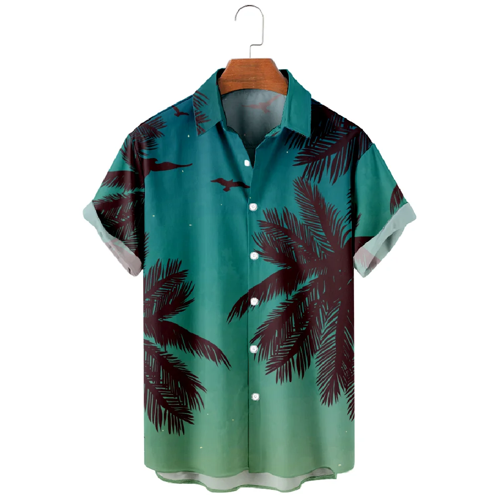 

Oversized Hawaiian Shirt For Men Summer Fashion Y2k Streetwear T-Shirt For Men Short Sleeve Vintage Beach Harajuku Shirt